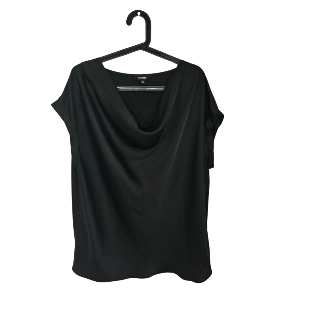 Black Drape Blouse